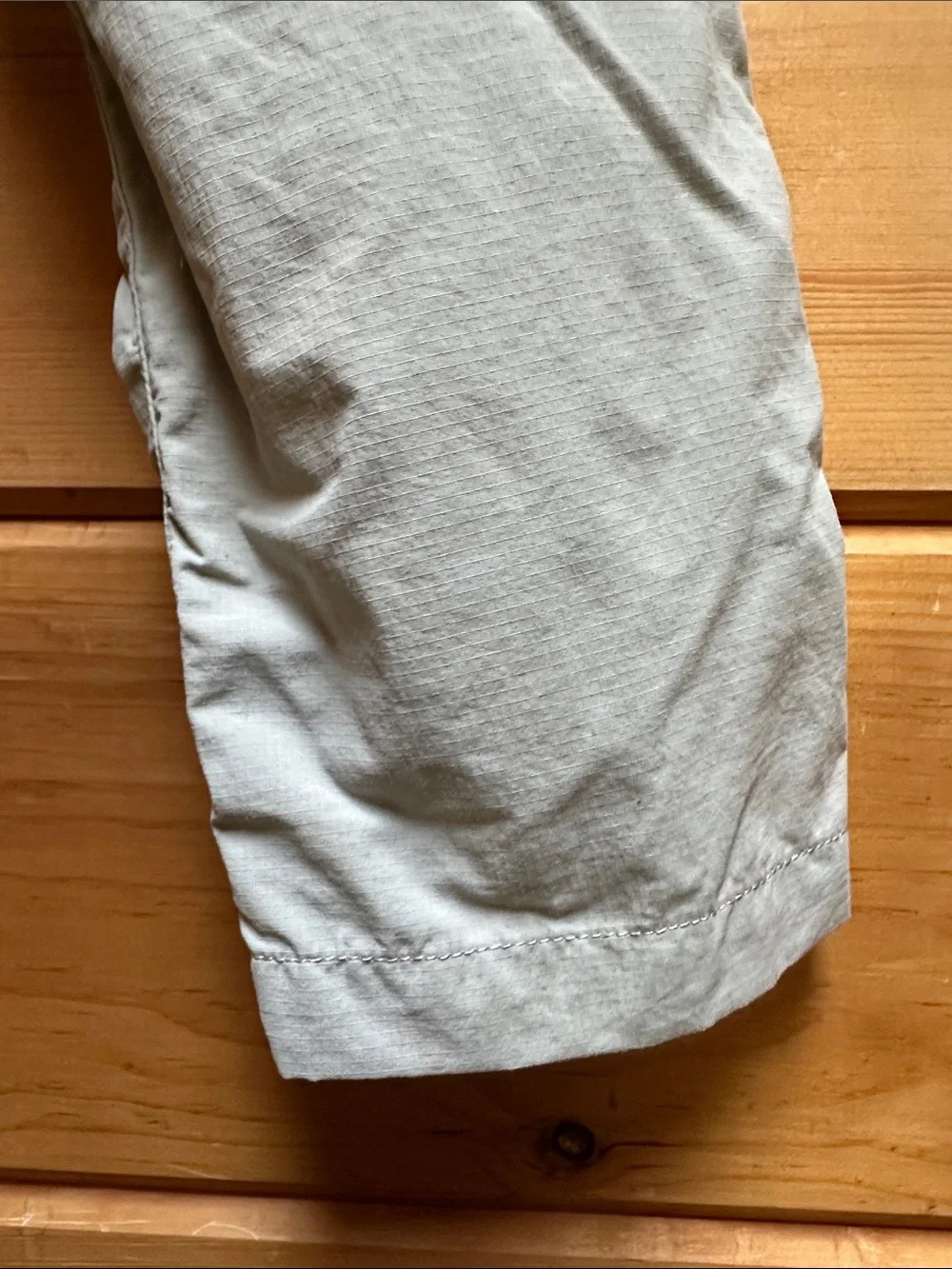 Reima Muunto tie waist sage green zip off pant tan short hiking kids 5